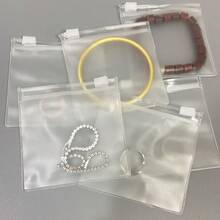 Bolsa con cremallera transparente reutilizable de EVA | Bolsa de almacenamiento transparente de PVC con orificios de ventilación, adecuada para cables, cargadores y artículos pequeños, cierre de cremallera duradero - A - Ver 5