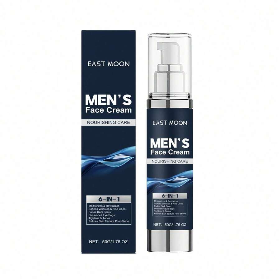 Men's deep moisturizing cream, facial aftershave care, moisturizing and refreshing, non-greasy, multi-purpose cream for eyes - por defecto - Ver 1