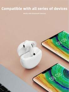 True Wireless Earbuds - Compatible With Apple And Android Devices, Built-In Microphone, Sweat-Resistant, Up To 24 Hours Playtime - White, Earphones > Wireless, True Wireless Earbuds, Earphones - View 3