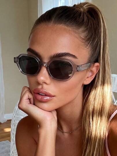 1 Pair Unisex Square Gray Minimalist Classic Sunglasses, Multifunctional Personalized Fashionable Y2K Glasses, Suitable For Vacation, Travel, Beach, Party, Driving, Fishing, Birthday Gift, Daily Wear