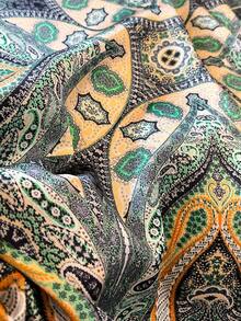 1 chiếc khăn bandana in họa tiết Paisley, dài 70cm, chất liệu giả lụa, đa năng dùng làm khăn quàng cổ, khăn trùm đầu, phụ kiện trang trí cho nam giới, thích hợp cho kỳ nghỉ, du lịch. - trắng - Xem 3