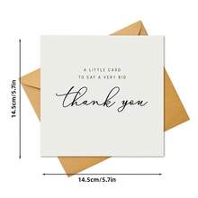 Tarjeta de agradecimiento, una pequeña tarjeta puede expresar un profundo agradecimiento, tarjeta de bendición reflexiva - A - Ver 6