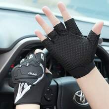 1 Pair Unisex Half Finger Sports Gloves - Breathable Mesh Sports Gloves With Shock Absorption Pad, Anti-Slip Grip, Adjustable Wrist Strap, Suitable For Cycling, Hiking, Climbing, Fitness, Fishing, Golf And Outdoor Activities,Summer,Festival - Multicolor - View 6