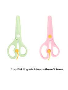 1 chiếc kéo nhựa thủ công nhiều màu sắc, dùng để cắt giấy, làm đồ thủ công, đồ dùng học tập, mùa tựu trường - Nhiều màu - Xem 16