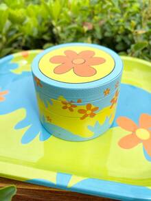1 cái máy xay thuốc lá 4 lớp, đường kính 50mm, hợp kim kẽm, thiết kế hình hoa nhỏ, máy xay thuốc lá kim loại cao cấp, có màu hồng/xanh lá cây. - Nhiều màu 1 - Xem 3