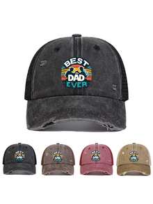 Mũ lưỡi trai Ngày của Cha dành cho bố, in chữ "BỐ TUYỆT NHẤT", Quà tặng Ngày của Cha từ con gái, Quà sinh nhật Ngày của Cha cho bố, ông, chồng. - Nhiều màu - Xem 1