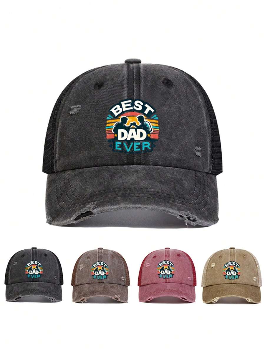 Mũ lưỡi trai Ngày của Cha dành cho bố, in chữ "BỐ TUYỆT NHẤT", Quà tặng Ngày của Cha từ con gái, Quà sinh nhật Ngày của Cha cho bố, ông, chồng. - Nhiều màu - Xem 1