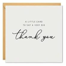 Tarjeta de agradecimiento, una pequeña tarjeta puede expresar un profundo agradecimiento, tarjeta de bendición reflexiva - A - Ver 1