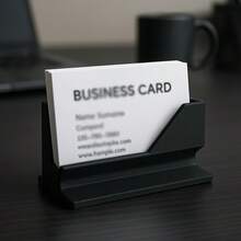 1pc A Minimalist And Stylish Business Card Holder,Desktop Organizer Designed For Storing And Displaying Your Business Cards, Multi Functional Business Card Holder, Business Card Box - View 4