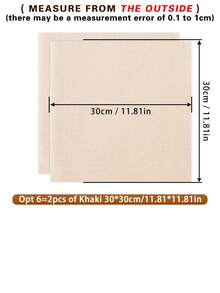Bộ 2 miếng vải thêu thủ công DIY màu trắng/kaki/đen, vải thêu cao cấp, mềm mại, sạch sẽ, ít tạp chất, chỉ thêu đều, hoàn thiện đẹp mắt. - A - Xem 21