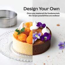 6pcs/12pcs Stainless Steel Round/Oval Perforated Tart Rings, Non-Stick Oval Cake Molds, Metal Pastry Molds For French Desserts, Small Fruit Tart Shells, Oval Pie - View 8