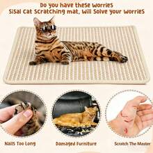 1 st klösmatta för katter, klösplatta, skyddar matta och soffa, tillbehör till husdjursmöbler, modernt husdjurstillbehör, hållbart husdjursprodukt - Multifärgad - Visa 9