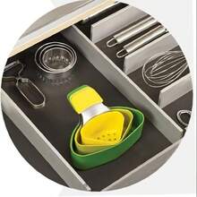 3pcs/Set Layered Steaming Silicone Steamer Kitchen Utensil Set Cooking Tool 3pcs Steam Basket Small Steamer Stew And Blanching Basket - Green - View 5