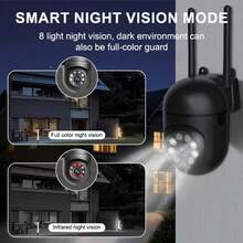 1/2pcs 1080P Wireless Indoor Security Camera, Two-Way Audio, Pan/Tilt, 2.4GHz WiFi Only (No 5GHz), Smart Home Monitoring, Motion Tracking, USB Powered (No Power Adapter Included), Black Stylish Design, Suitable For Home & Pet Monitoring - Black - View 11