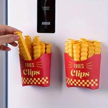 Chip-Shaped Sealing Clips, 12 Pcs, For Sealing Snacks, Food Clips, Condiment Sealing Strips For Plastic Bags MKOP - Yellow - View 5