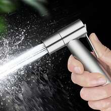 不锈钢喷头式坐浴盆 - 手持式高压坐浴盆龙头套装 - 现代单孔台面安装式手持坐浴盆 - 浴室金属非电动坐浴盆喷头 - 噴槍 - 查看 6