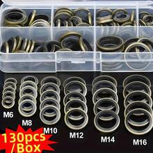 Set 1200 buah O-Ring Karet, 24 Ukuran Berbeda, Desain Penampang Bulat. Gasket Karet Sintetis ini Tahan Panas dan Minyak, Cocok untuk Mesin Cuci Tekanan Tinggi, Pipa, Penyegelan Udara dan Gas. Kit Gasket O-Ring Karet Hitam Berkualitas Tinggi 225 buah, 18 Ukuran, Cocok untuk Sistem Pendingin Udara Otomotif, Cincin Penyegel Universal. - B - View 14