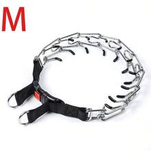 1pc Adjustable Non-Choke Dog Training Collar With Quick Release Buckle, Suitable For Small/Medium/Large Dogs, Stainless Steel Clasp Collar With Metal Chain, Convenient For Walking, Training, Hunting - Silver - View 12