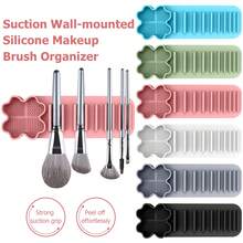 多功能化妆刷清洁晾干架，吸盘式壁挂化妆刷架，硅胶化妆刷清洁工具，化妆刷清洁器，美容及个人护理 - 美妝刷晾曬架 - 查看 2