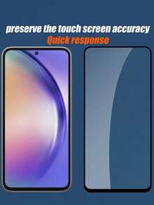 Black Android Phone Screen Protector 5pcs Precise Fit Silk-Screened High-Definition Tempered Glass Screen Protector Set Compatible With Samsung Galaxy Devices Featuring A Fine Silk-Screen Black Border Full-Screen Coverage No Peeling No Dust Entry No Screen Bulge High-Definition High-Transparency Material Retains The Original Screen's Color And Clarity Mother's Day Gift - Clear - View 7