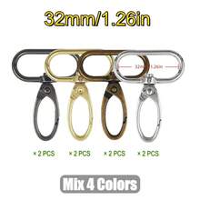 Bộ 8 chiếc móc xoay kim loại 16-38mm, móc càng cua, vòng chìa khóa, móc treo, phụ kiện tự làm móc khóa, dây đeo và túi xách. - 8 cái - Xem 17