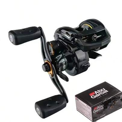 全新 Garcia Original PRO MAX PMAX3 左右手通用渔线轮，小巧顺滑，齿轮比 7.1:1，8 个轴承，8.1 公斤刹车力，防水