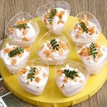 20/10 buah Gelas Dessert 180ml, - Cocok Untuk Pesta di Luar Ruangan, Dapat Menampung Yogurt Parfait, Es Krim, Kue Keju, dan Dessert Mini - Ulang Tahun, Pernikahan, Liburan (25/30/50/75 buah) - Beberapa warna/gaya acak - View 9