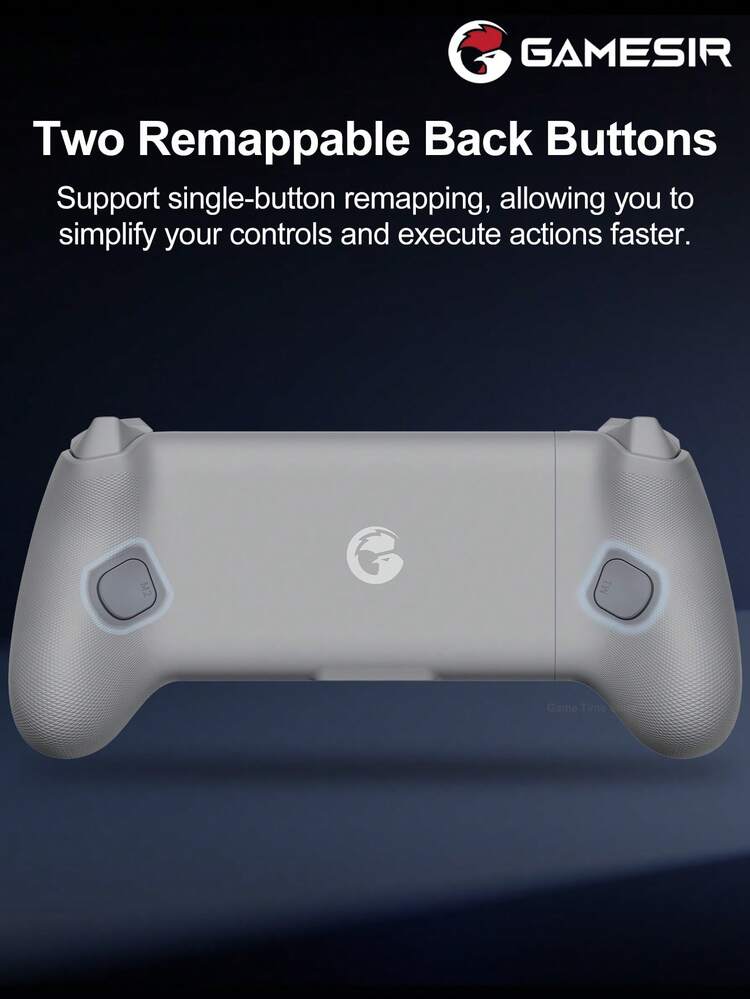 GameSir G8+ MFi 官方认证有线游戏手柄摇杆，兼容 17/16/15 系列、Mini 7/6 等 iOS、macOS 和安卓手机游戏手柄，长度 125-215mm，采用霍尔效应摇杆、霍尔效应模拟/灵敏扳机、双非对称马达和两个背部按钮。 - 查看 5