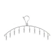 High Quality Windproof Clothes Hanger, Windproof Drying Rack, Thick Stainless Steel Clothes Drying Rack, Suitable For Drying Socks, Bras, Underwear, Stockings And Gloves - Silver - View 15