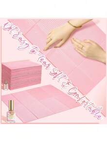 Disposable Nail Table Cover, Waterproof, Oil-Proof, Leak-Proof, Foldable, Cleaning Mat, Dental Bib, Suitable For Salon, Clinic, Nail, Dental Or Medical Use, And Nail Table Cover Supplies - Multicolor - View 3