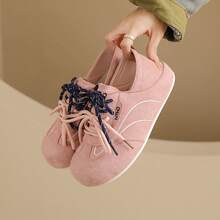 Women's Sneakers New Thick Soled Height-Increasing Women's White Shoes Can Be Paired With Various Pants And Clothes Outdoor Sports Shoes Street Style - Hồng - Xem 3