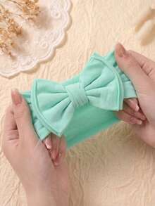 5 chiếc băng đô nơ mềm mại, co giãn, màu kẹo ngọt cho trẻ sơ sinh, phụ kiện tóc công chúa dễ thương bằng nylon thân thiện với da, phù hợp để đeo hàng ngày trong mọi mùa. - Nhiều màu - Xem 5