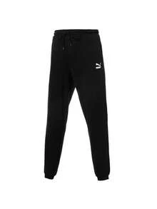Puma Men's Pants, Sporty Casual Simple Basic Tapered Cuff Long Pants, Jogger Pants, Sweatpants 53311801 - Black - View 1