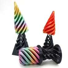 3PCS Spiral Stress Relief Toy, 3D Printed Stress Relief Toy - Multicolor - View 5