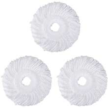3 Pack Mop Head Replacement Spin Mop Replacement Head Microfiber Spin Mop Refills Easy Cleaning Round Shape Standard Size - 3pcs - 查看 7