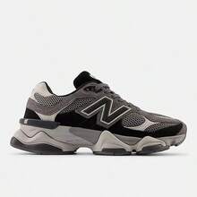 New Balance 9060 - Rain Cloud Grey, Sea Salt & Black Castlerock | Viral 2026 Chunky Platform Sneakers | Premium Suede & Mesh Breathable Trainers | Comfortable ABZORB Midsole Dad Shoes | Authentic Unisex High-Fashion Footwear - 黑色 - 查看 6