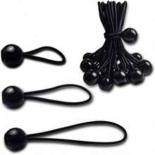 10 piezas/20 piezas/50 piezas Bolas elásticas de cuerda para tienda de campaña de exterior, bolas elásticas de alta elasticidad para atar cuerdas, cuerda elástica para trampolín y red de playa - Multicolor - Ver 2