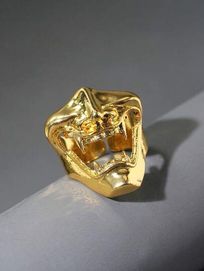 خاتم جمجمة بنكي للرجال قطعة واحدة