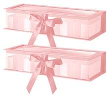 Caja de regalo con forma de corazón para el Día de la Madre, caja de embalaje rellenable con cinta, caja de cartón con forma de corazón rellenable para flores, regalo para bodas, cumpleaños, amor (rosa con ventana) - Ver 19
