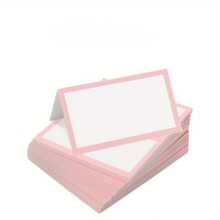 24/48 Pcs Pink Tented Place Cards, Folded Place Cards Are Ideal For Wedding Place Cards, Buffet Food Label, Banquet Tables, Cocktail Parties, And Name Cards - A - View 9