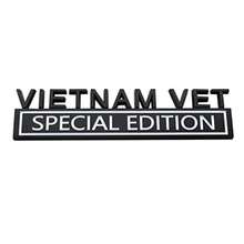 1pc Vietnam Vet Special Edition Emblems 3D Raised Decals Exterior Truck Stickers Fender Vietnam Veteran Badges Replacement For F150 F250 F350 1500 2500 C10 C15 Black White - Black White - View 1