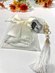 New Bowknot Gift Bag, Muslim Prayer Beads With Rhinestone Flower Counter, Electronic Rosary, Suitable For Festivals And Gifts - Multicolor - View 2