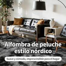 Alfombra suave, mullida y antideslizante para comedor, dormitorio o cualquier estancia del hogar. Alfombra de pelo largo. Varios colores. 1,9 m * 1,35 m. - Café teñido con la técnica tie-dye - Ver 2