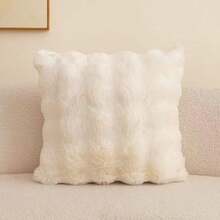 Fundas decorativas para cojines, fundas suaves y mullidas para sofás, dormitorios y el hogar, 40 x 40 cm, solo fundas, sin relleno - Beis - Ver 11