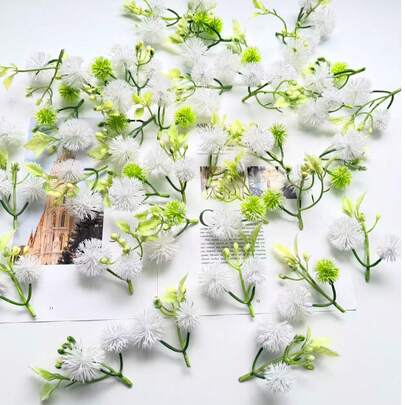 6 quả cầu bát quái hình đinh ba nhân tạo, thích hợp để trang trí nhà cửa, tiệc cưới, trang trí ngày lễ.