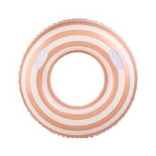 Inflatable Swimming Ring, Thick PVC Retro Striped Swimming Ring, Inflatable Underarm Swimming Ring For Adults, Pool Inflatable, Beach Essentials, Pool Float - Multicolor - View 5