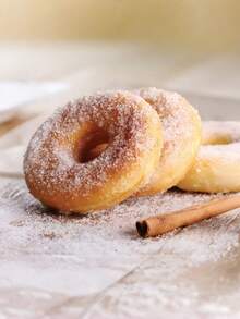 Molde mini resistente al calor para donas, molde de hornear pequeño para donas deliciosas, fácil de limpiar - Ver 4