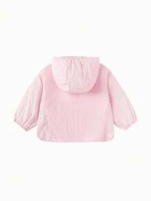 Balabala Baby Summer Sun Protection Hooded Top, Cute Stylish Infant Casual UV Protection Outfit New 2026 Collection - White Red - View 5