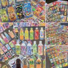 1pc Random Snack Packaging Sticker, Suitable For PET Material, Waterproof Cartoon Scrapbook Sticker, Diary Stationery, Cute Style - Multicolor - View 7