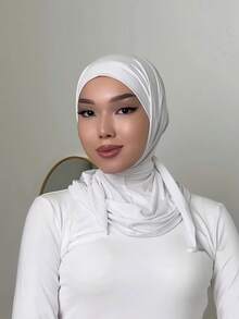 1pc Women's Solid Color Balaclava Headwear, Elastic Multifunctional Headband Scarf Turban, 3 Wearing Methods, Breathable Comfortable Sweatband For Daily Life, Sports, Yoga, Fitness And Fashion,Beach,Holiday - Multicolor - View 19